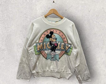 Vintage 80’s Mickey Mouse Disney Reversible Crewneck Sweatshirt