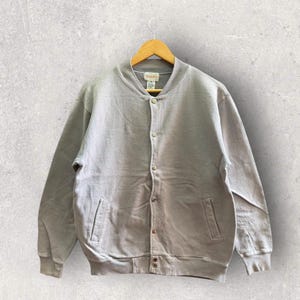 Vintage Blair Beams vest jas bomber trui sweatshirt Japanse merk maat M
