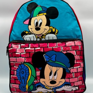 Mickey Mouse Backpack Vintage - Etsy
