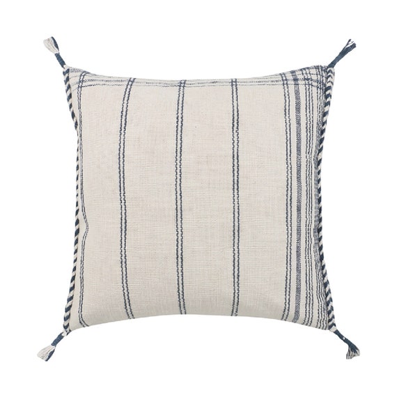 navy boho pillow