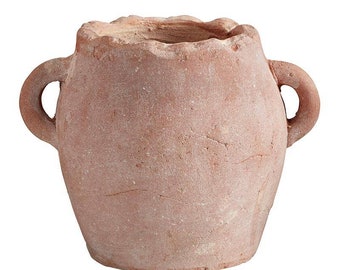 Terracotta Flower Pot with Handles | Vase | Urn | Large | Home Decor