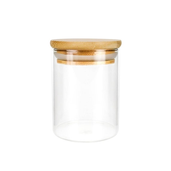 Glass Spice Jars Food Storage Containers with Bamboo Lids 24 PCS 4Oz for  Kitchen