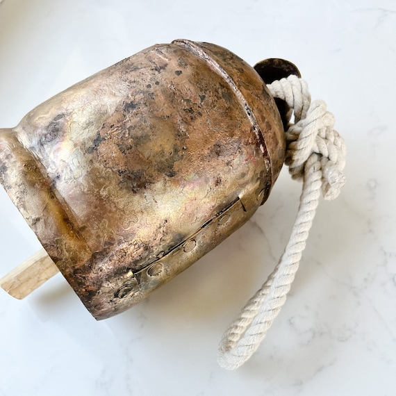 Extra Large Gold Bells | 6.5, 7.5 and 9.5 Inch Rustic Noah Bell