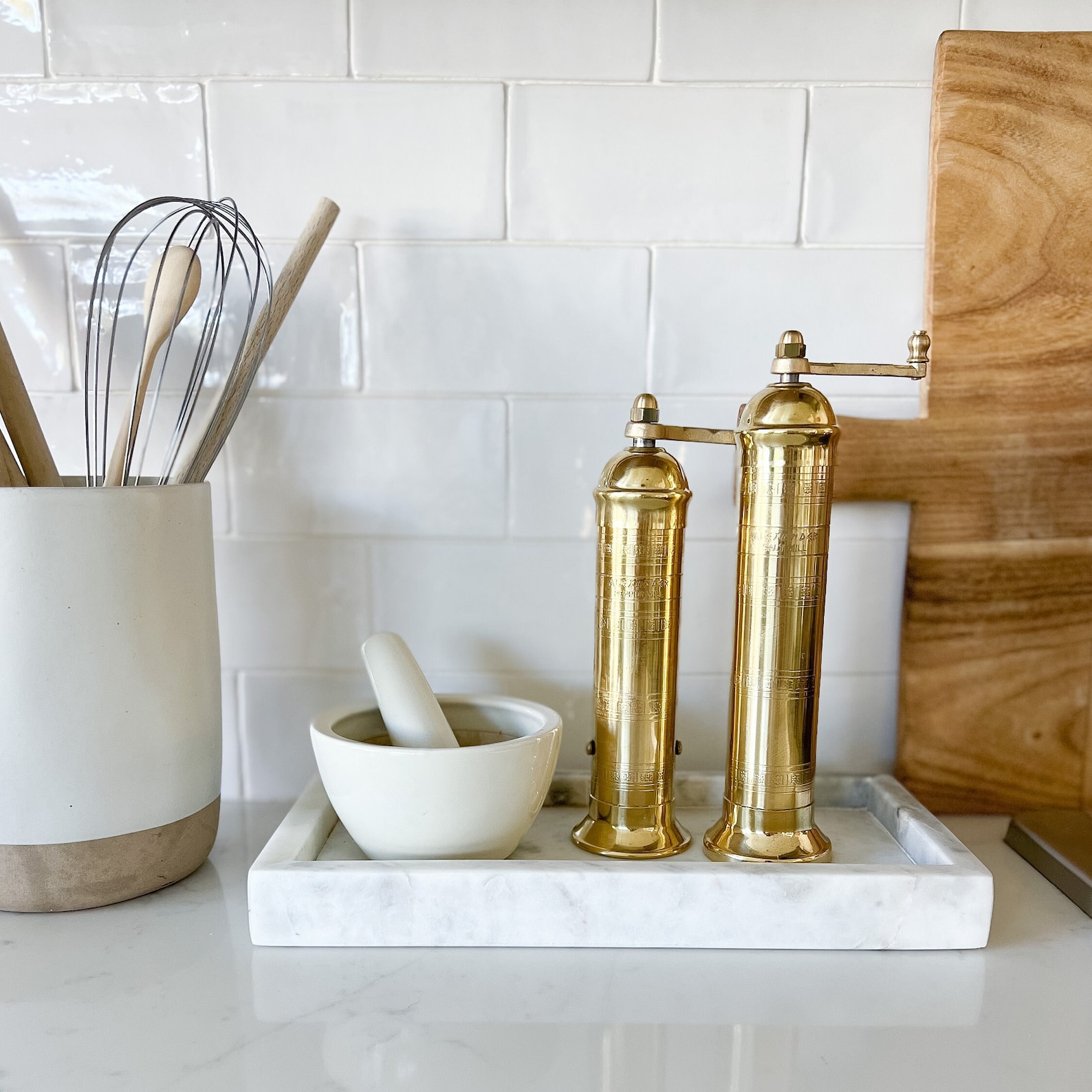 Brass Salt or Pepper Mill | 8" | 9" | 10" | Gold | Kitchen | Sold Individually