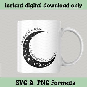 Fichiers png svg ACOTAR To the Stars the Listen