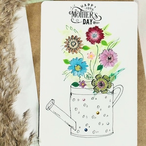 Einzigartige Muttertag handgemachte Erinnerungskarte, Geschenk für Mutter, Muttertagsgeschenk, niedliche Muttertagskarten