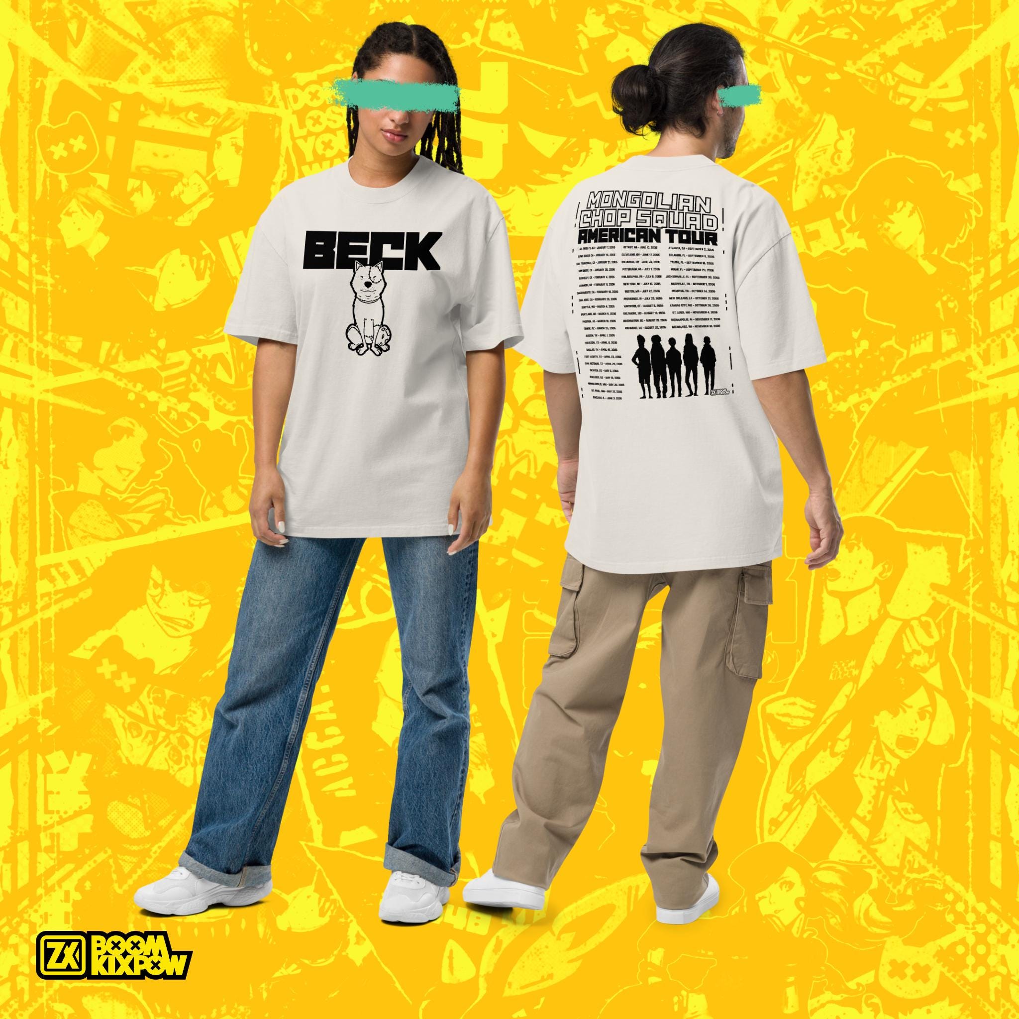 Beck Mongolian Chop Squad American Tour Oversized T-shirt - Etsy