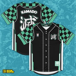Tanjiro Kamado Demon Slayer baseball jersey
