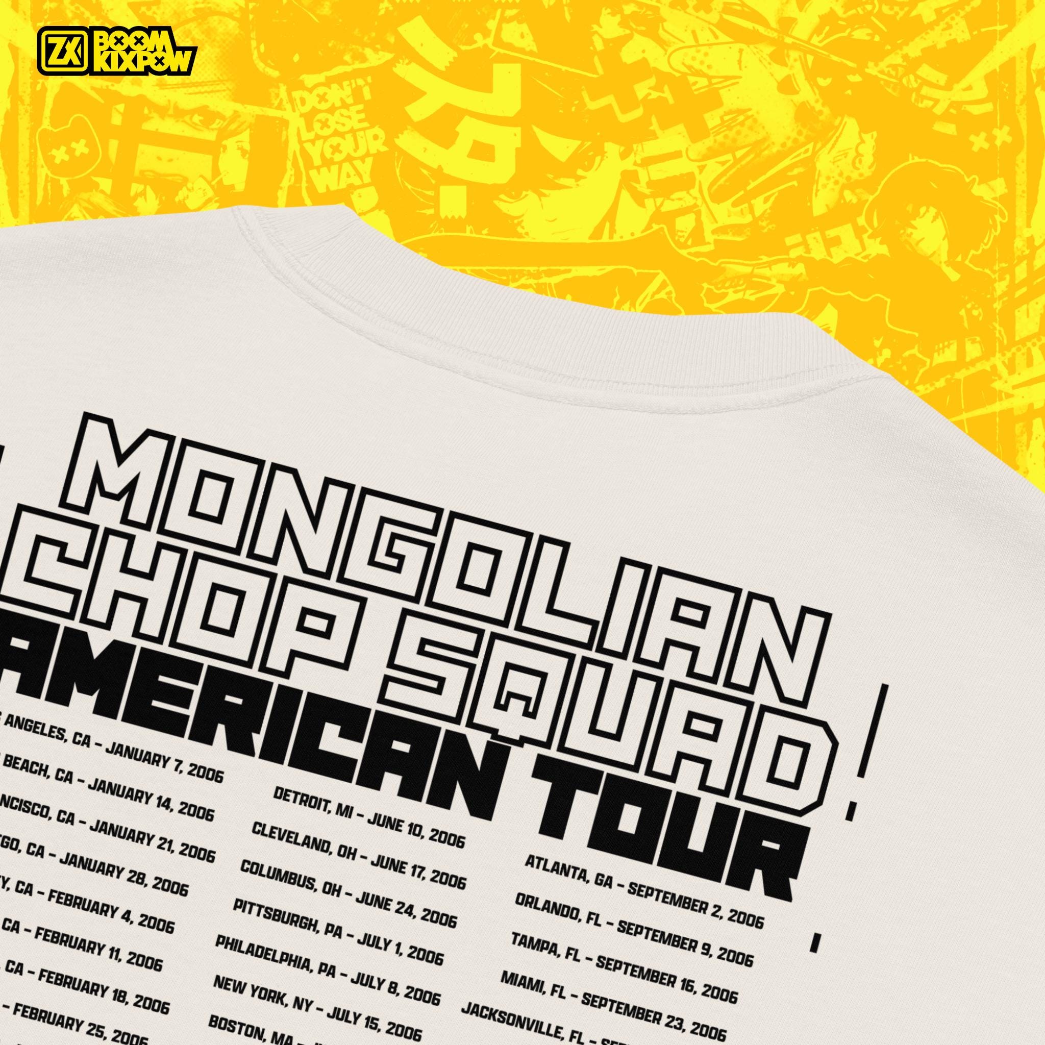 Beck Mongolian Chop Squad American Tour Oversized T-shirt - Etsy