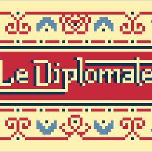 DC Needlepoint chart - le diplomate digital download PDF