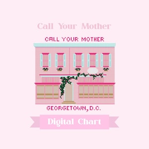 Grille de broderie DC - Call Your Mother Deli Georgetown téléchargement numérique PDF
