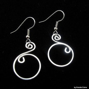Earrings -Handcrafted Curls and Swirls