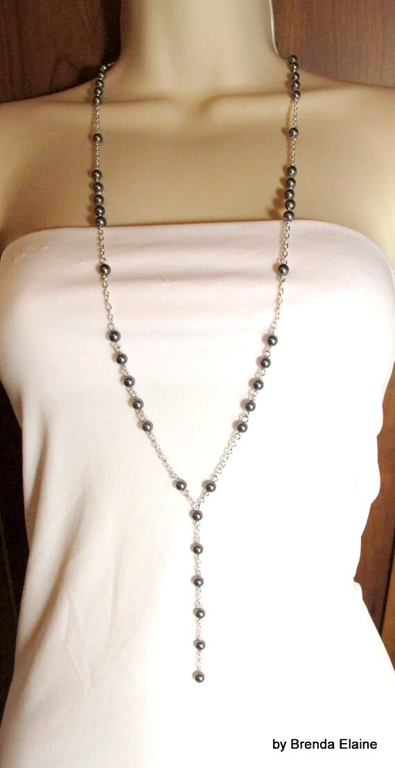 Items similar to Pearl Necklace with a Downton Abbey Flair and Matching ...