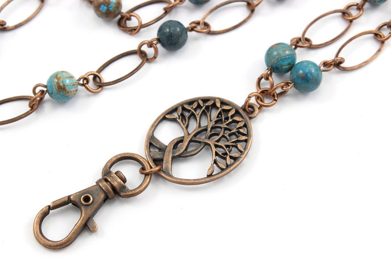 id-badge-lanyard-necklace-antique-copper-tree-of-life-with-etsy