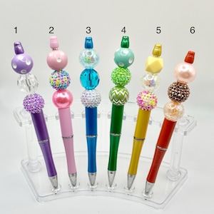 Stylos avec perles en strass pour une écriture amusante, fournitures de bureau colorées et cadeaux pour enfants et adultes