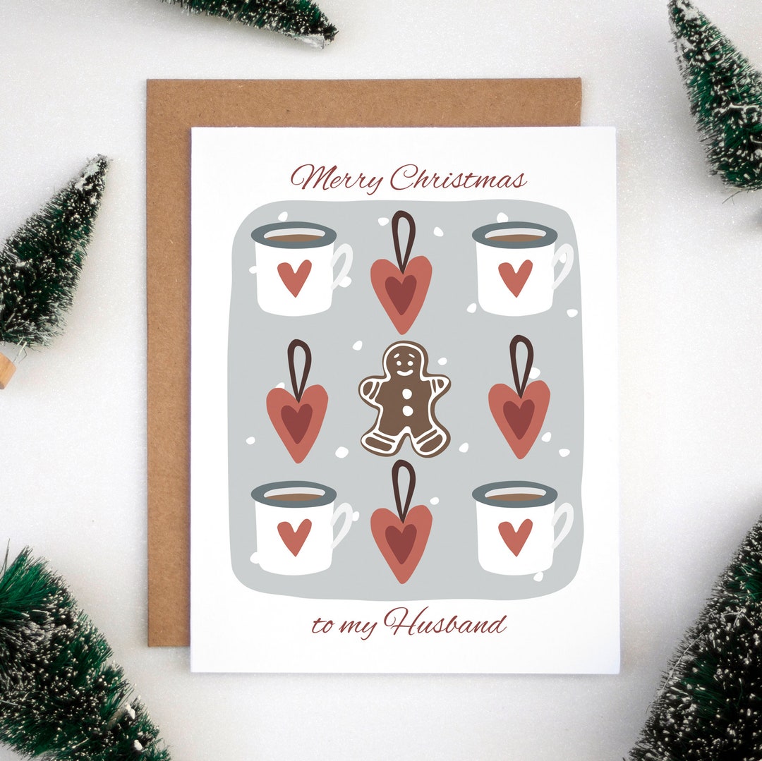 Husband Christmas Card, Christmas Card for Husband, Husband Xmas Card ...