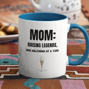 Funny Mom Mug Sarcastic Mother’s Day Gift Mom Fuel Coffee Mug Gift for Tired Moms Mom Life Mug 11oz or 15oz Ceramic Cup