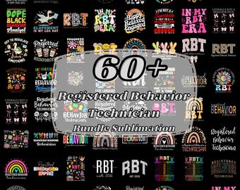 60+ RBT - Registered Behavior Technician PNG Bundle, Registered Behavior Technician Digital, Behavioral Therapist Png