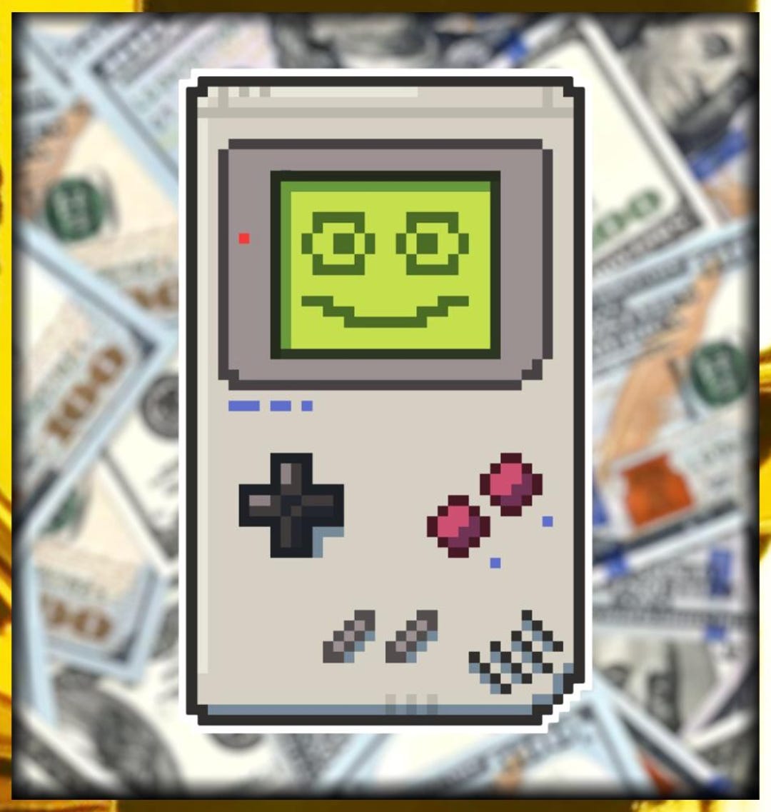 Gameboy Logo Sticker Gameboy Sticker | Window Decal | Laminated Vinyl | Waterproof - Etsy