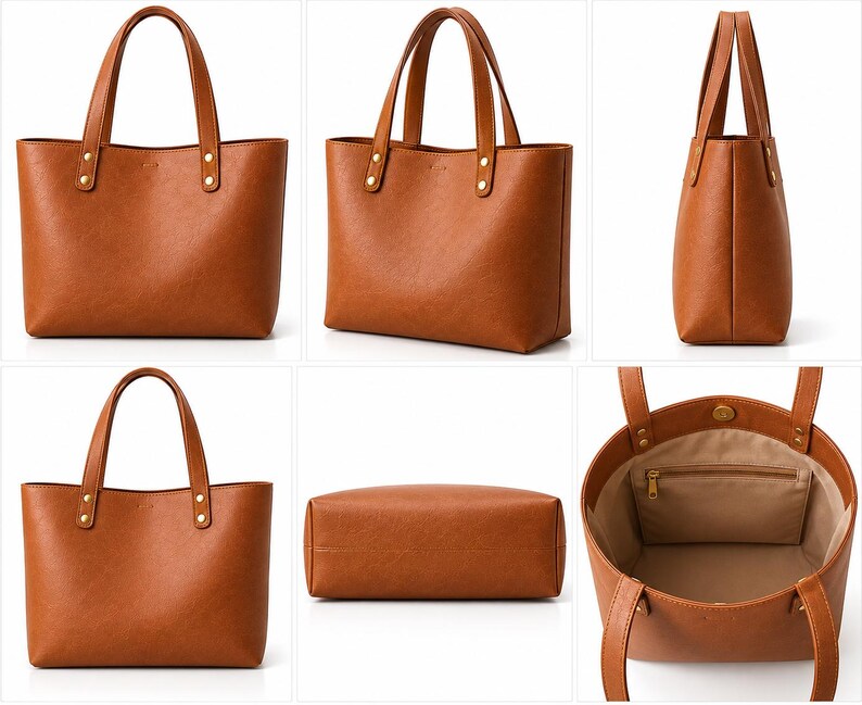 Leather Tote Bag Pattern, DIY Leathercraft Template (PDF Download) - Etsy