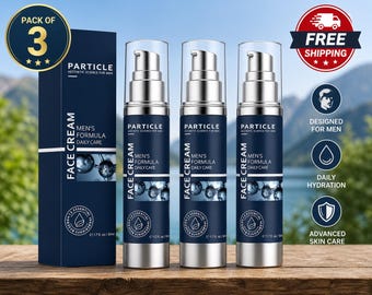 3 PCS Particle Face Cream For Men 6 In 1 Anti Aging Cream Fight Eye Bag Dark Spot