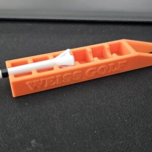 Golf Tee Height Setter + Divot Tool Multi-Tool