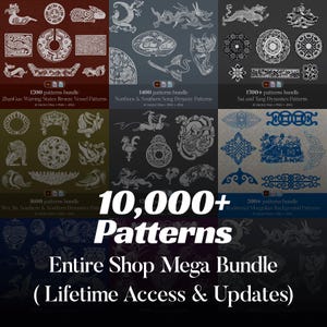Entire Shop Mega Bundle - 10,000+ Textures Patterns (Lifetime Access & Updates)
