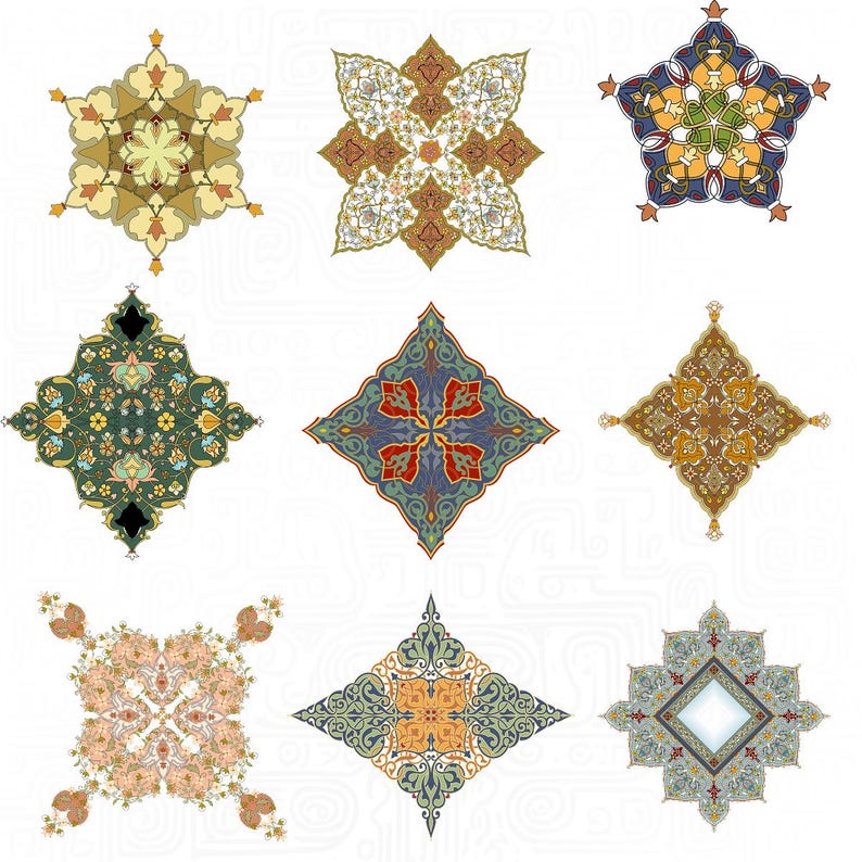 Simple Iran Pattern 61 Persian Iran Islamic Traditional Patterns Textures - Etsy