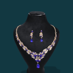 Bridal Necklace Earring Set: Wedding Quinceanera Jewelry