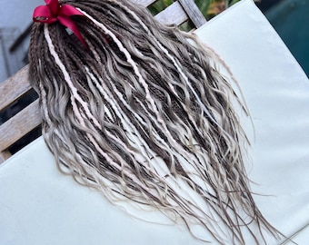 Ombre Crochet Hair Dreads – Wavy Synthetic Boho Extensions