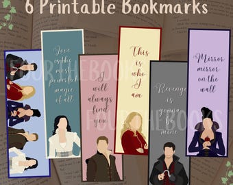 Pacote de Marcadores Digitais "Era uma vez" | Marcadores de livros de fantasia para imprimir - Download instantâneo em PDF e PNG