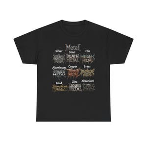 Metal Music Unisex Heavy Cotton Tee, Perfect for Concerts, Gift for Metalheads, Rock Vibe, Band Merchandise, Music Festival Tee