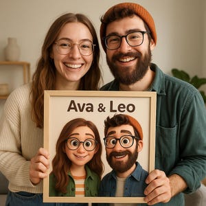 Benutzerdefinierte Porträt Geschenk für ihr Jubiläum Geschenk für sie Benutzerdefinierte Geschenk für paar Benutzerdefinierte Porträt von Foto Cartoon Portrait Pixar Foto