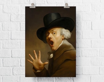 Joseph Ducreux Self-Portrait Print: Surprise in Terror (Digital Download)
