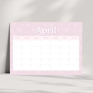 April 2025 Calendar | Printable & Digital Planner for Optimal Productivity | Instant Download