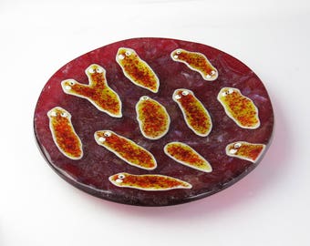 Planarian Gathering Art Dish