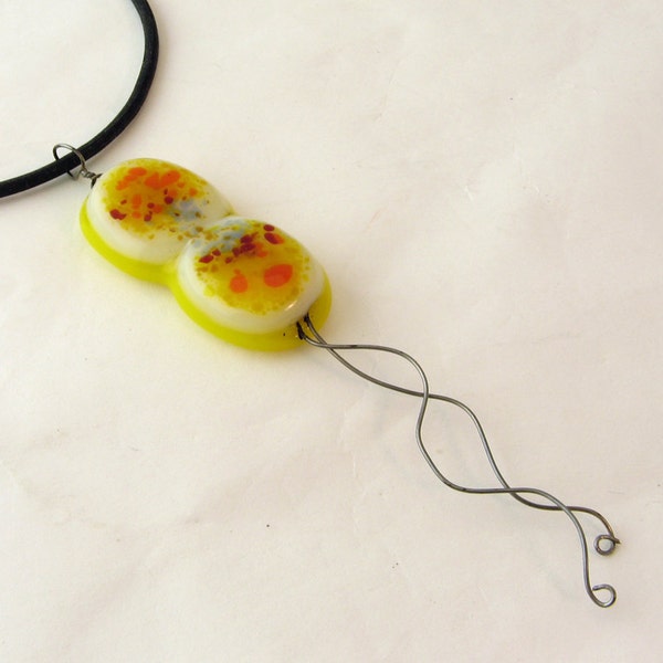 Pseudomonas Bacteria Pendant Fused Glass