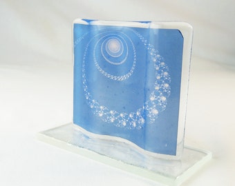 Fractal Fused Glass Panel