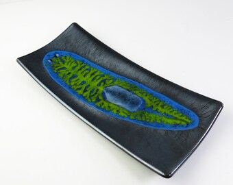 Planarian Fused Glass Dish