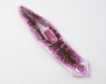 Planarian Fused Glass Sculpture Dugesia tigrina
