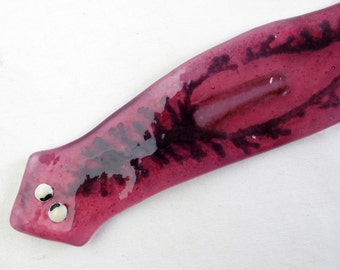 Planarian Fused Glass Sculpture Dugesia tigrina