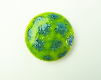 Norovirus Fused Glass Magent Fridge Art