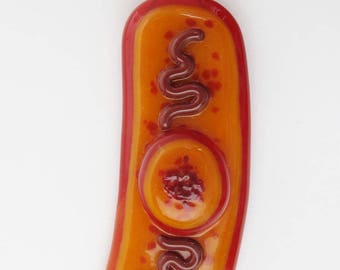 Bacillus anthracis Anthrax Bacteria Fused Glass Ornament