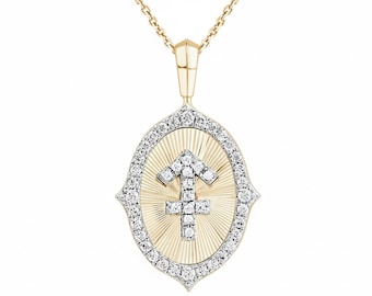 Collar del signo zodiacal Sagitario, collar de flecha, colgante del signo zodiacal Sagitario, collar celestial, colgante redondo de diamante cultivado en laboratorio, dije astrológico