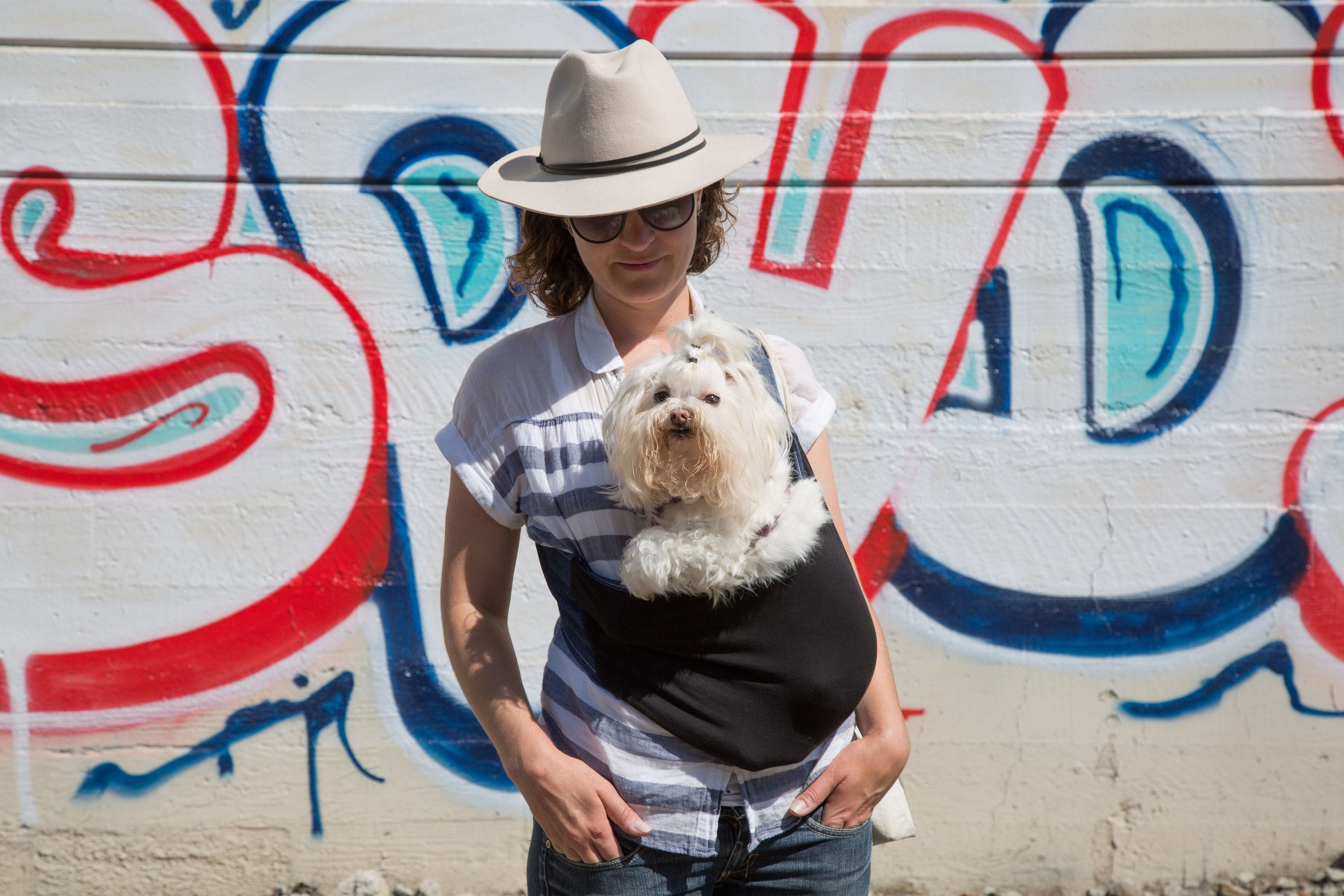 Kangapooch the Small Dog Carrier. Made in USA. Organic Cotton Etsy Australia