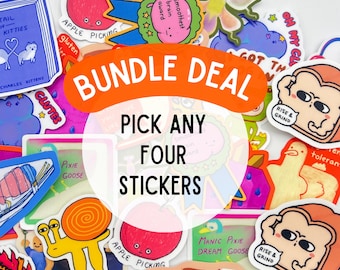 Pick 4 Stickers Deal - Unique Vinyl Stickers