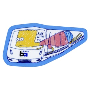 Bart Simpson BART Train Sticker: Oakland San Francisco Transit