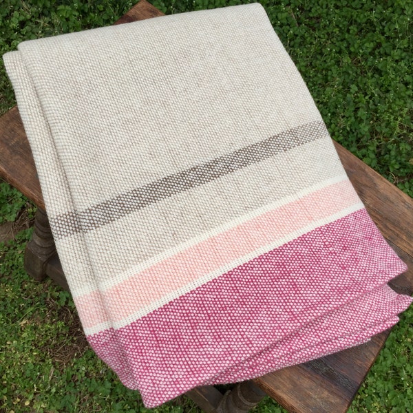 Hand Woven Merino Wool Blanket