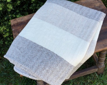 Hand Woven Merino Wool Baby Blanket