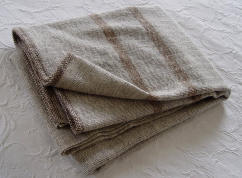 Hand Woven Merino Wool Blanket image 1